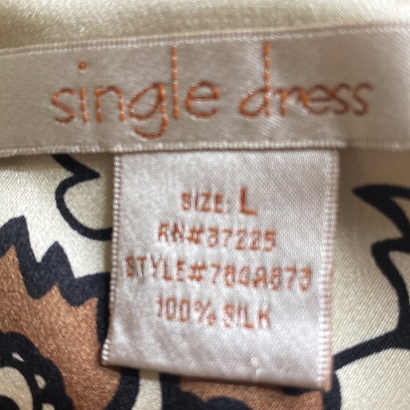 SILK Kimono Dress Size L | Single Dress - Picture 7 of 10